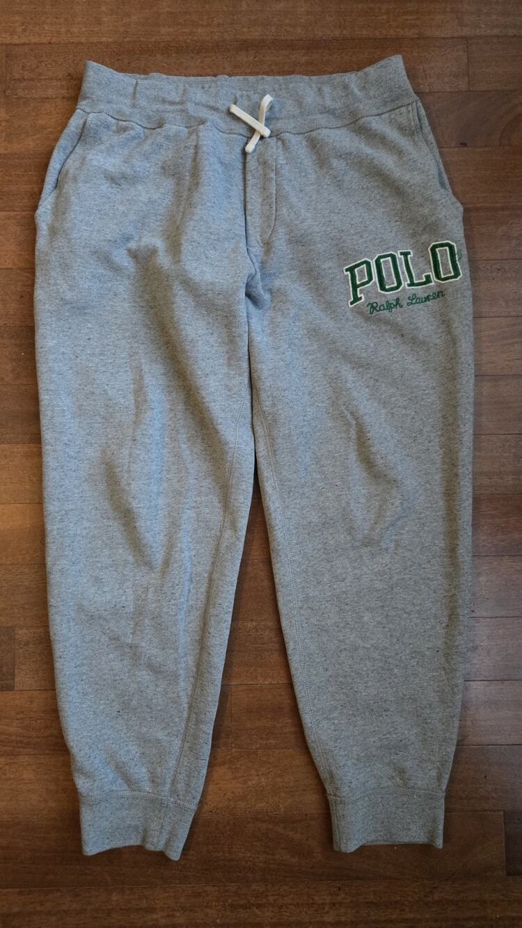 Polo Ralph Lauren Mens Gray Fleece Sweatpants Drawstring Joggers Size Xl